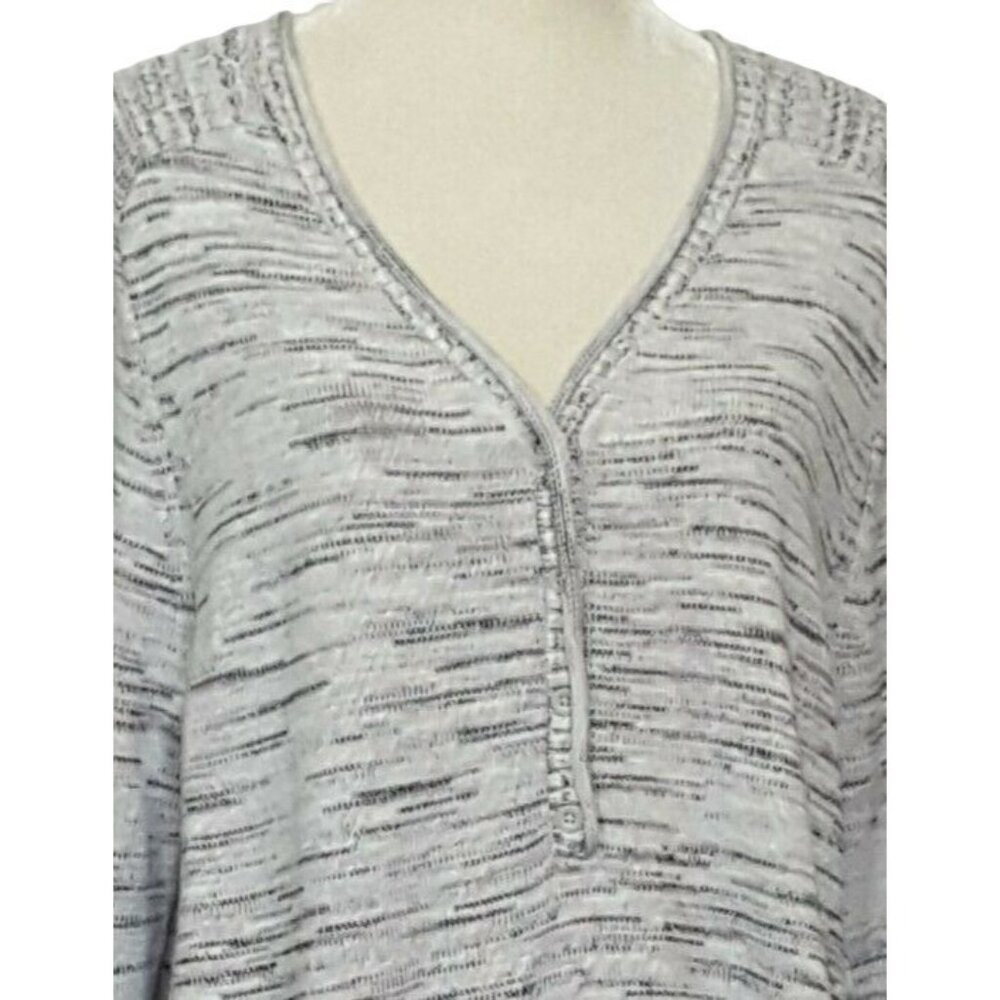Eddie Bauer Women's Size 2XL Pullover Sweater Gray Long Sleeve Cotton Blend